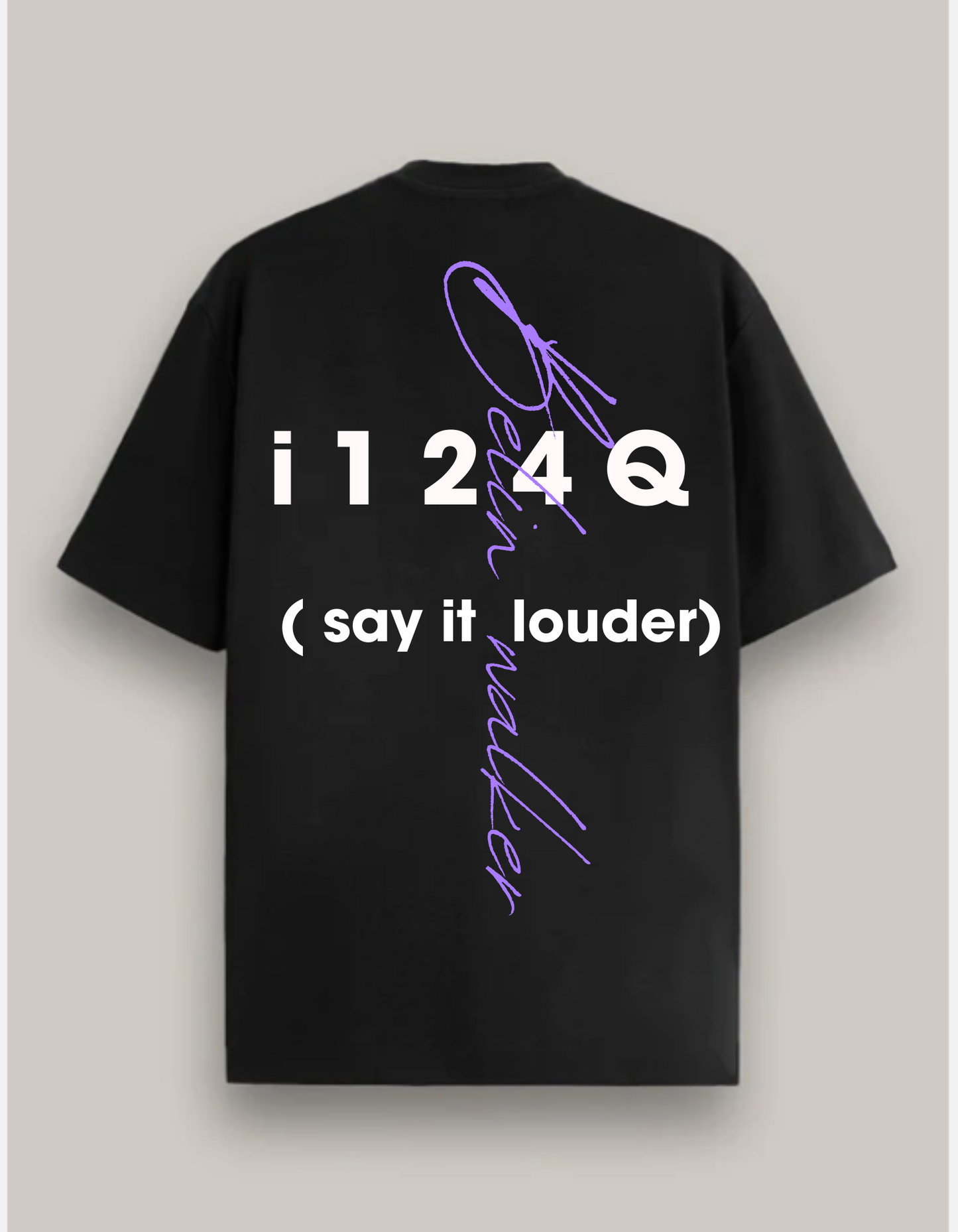 Oversized Black graphic T-shirt