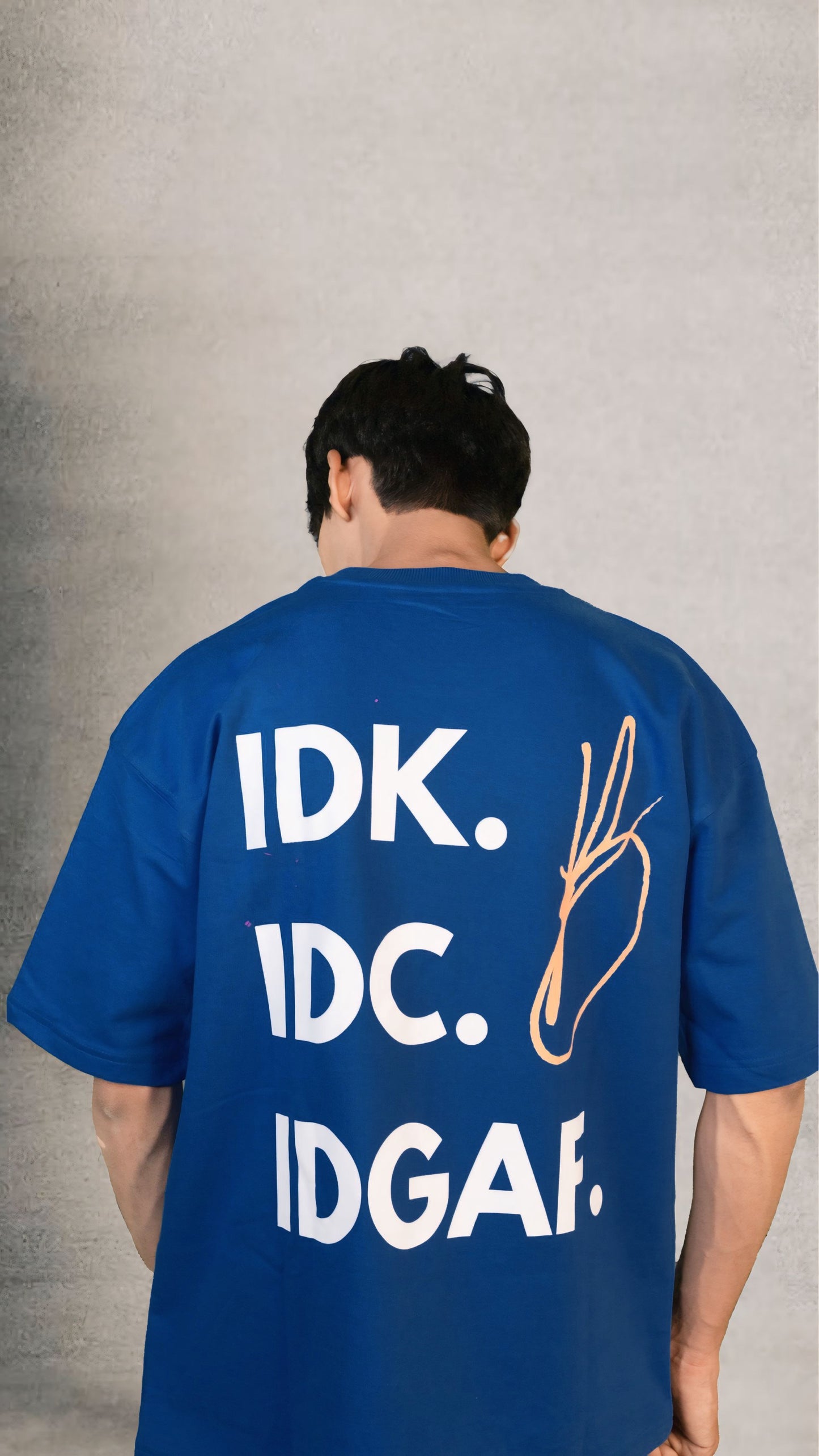 Oversized Graphic Blue T-Shirt