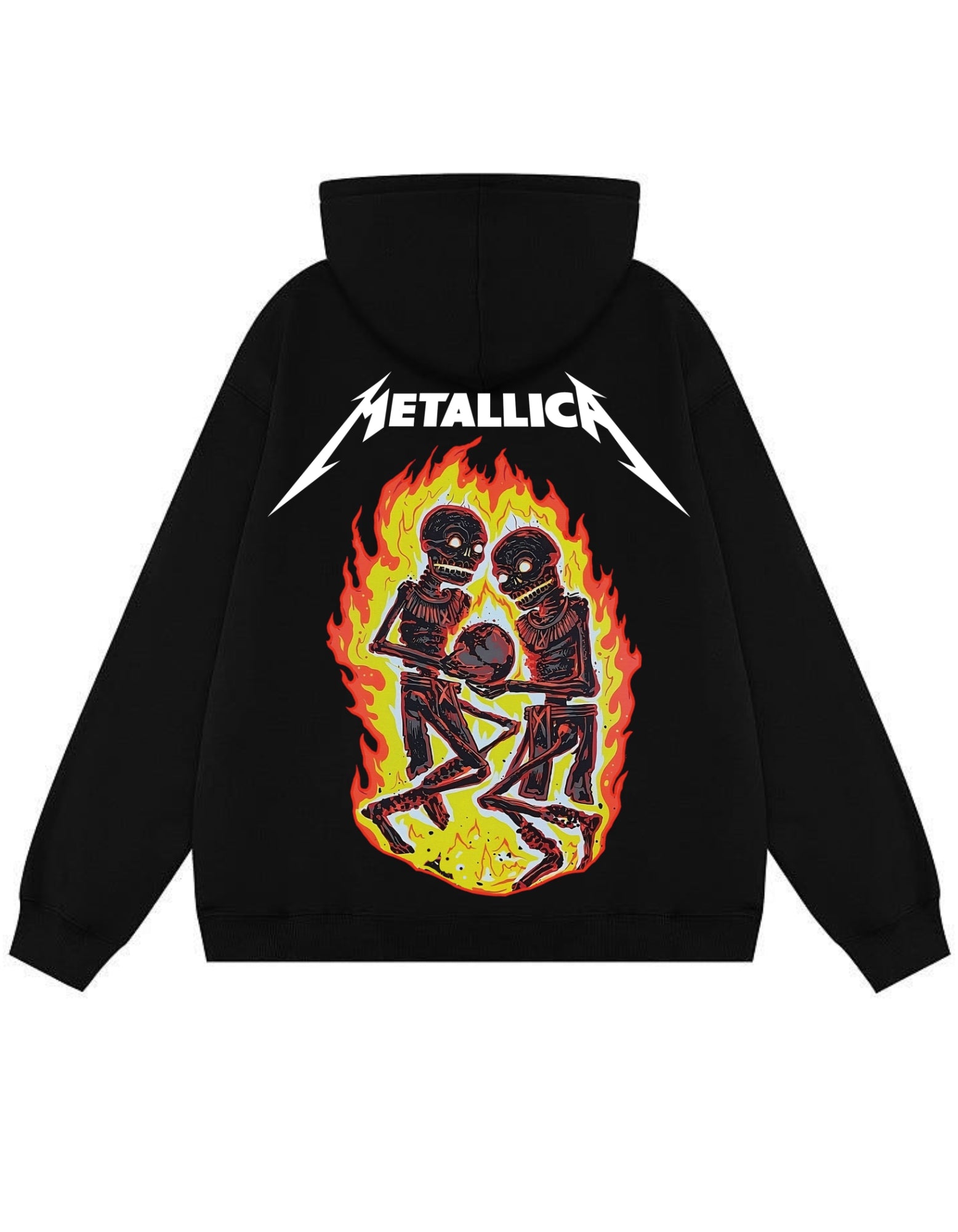Metallica Fire Duo Graphic Hoodie