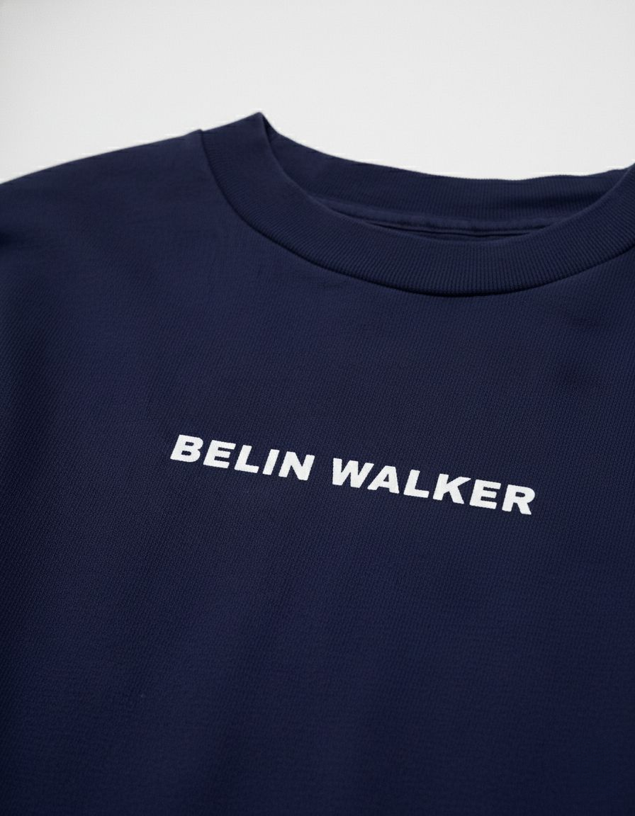 Basic Navy Blue Oversized T-Shirt