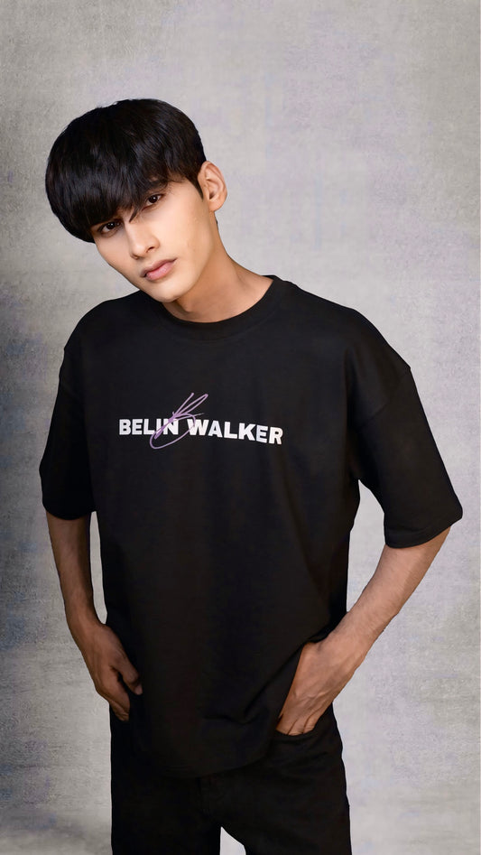 Oversized Black graphic T-shirt