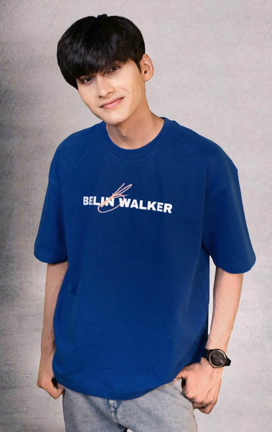 Oversized Graphic Blue T-Shirt